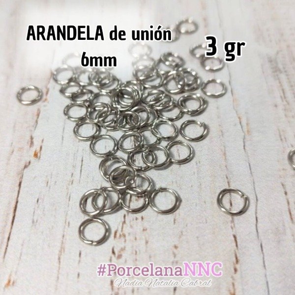 Producto - Argolla arandela de unión 6mm níquel