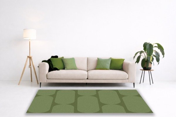 Producto - Alfombra tufting personalizable diseño geométricORDEN estilo moderno a medida