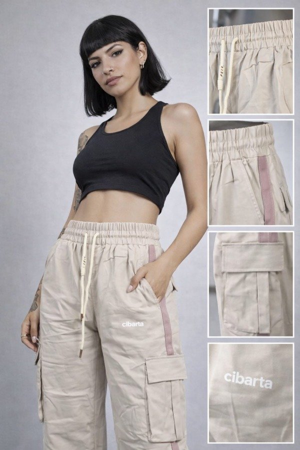 Producto - Pantalón Cibarta Cargo ATLAS Beige