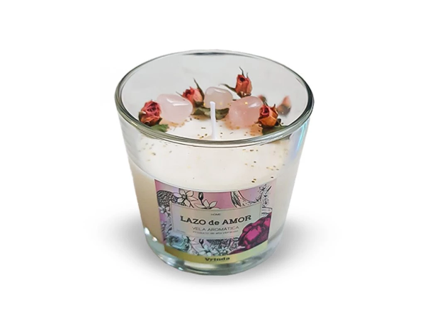 Producto - VELA AROMATICA LAZO DE AMOR - VRINDA