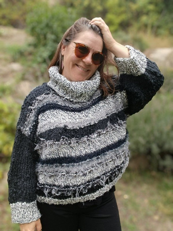 Producto - Polera corta combinada