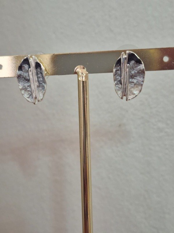 Producto - AROS OVALO BLUE - plateado