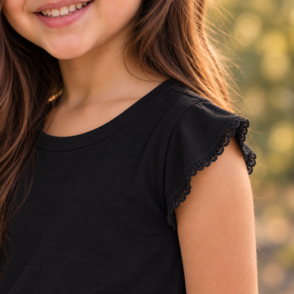 Producto - REMERA TANIA C/PUNTILLA - NEGRA - 0