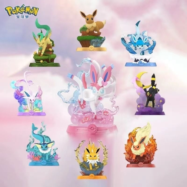 Producto - Dioramas Sorpresa Eevee y Evoluciones - Pokemon (Por unidad)