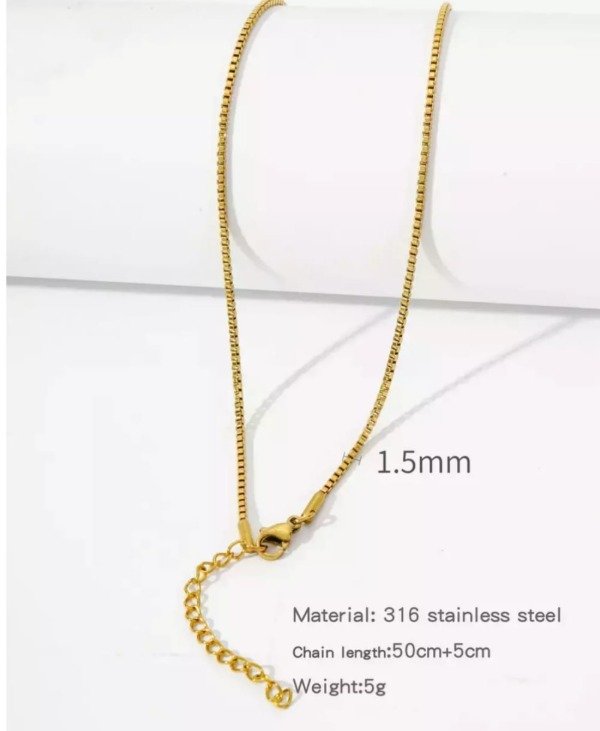 Producto - CADENA VENECIA. ACERO DORADO