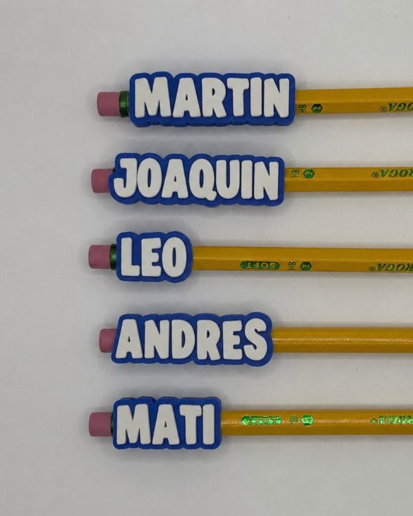 Producto - Identificadores Con Nombre Para Lápiz pack x 20 unidades