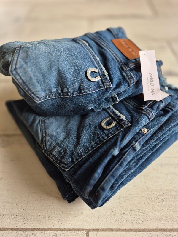 Producto - Riffle Oxford Cropped Suelto Azul