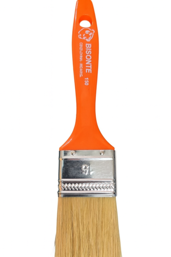 Producto - Pincel Bisonte Serie 50 Mango Madera N 7 al 30 naranja