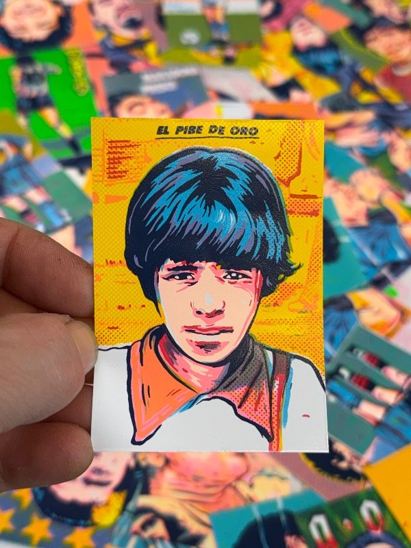 Producto - Stickers de Diego en serigrafía - 0