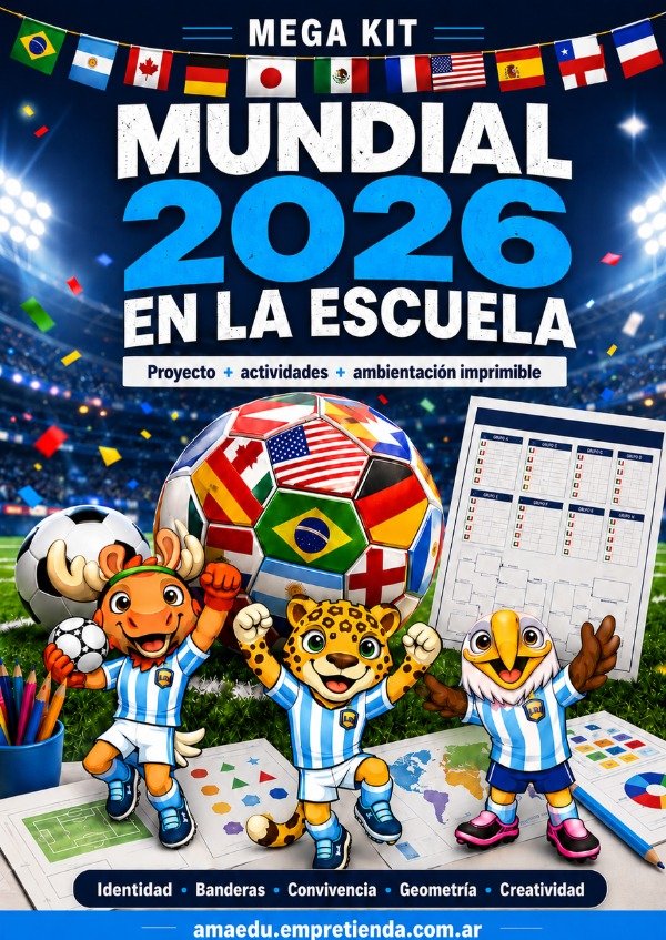 Producto - MEGA KIT MUNDIAL EN LA ESCUELA (Primaria)