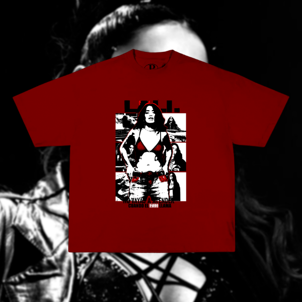 Baby tee lokura rojo