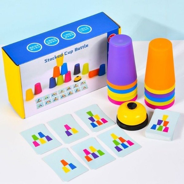 Producto - Juego de vasos apilables. Patrones y agilidad mental.