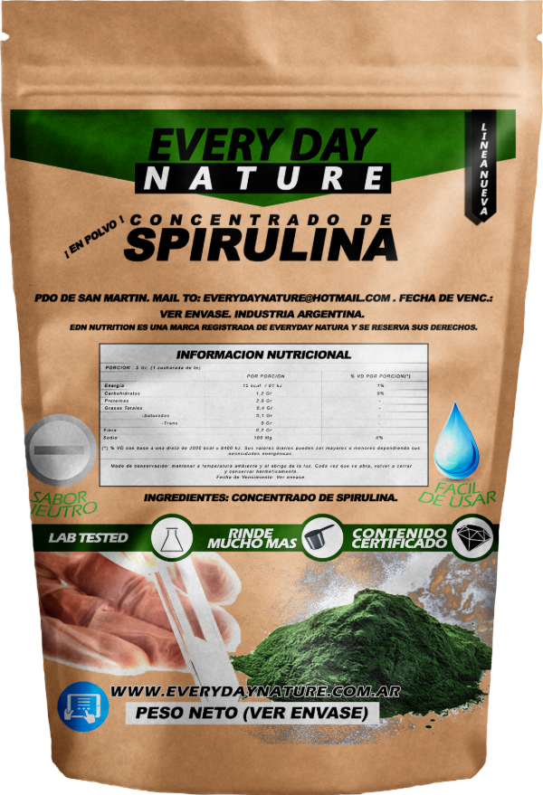 Producto - Spirulina Pura Natural Proteína Alga Edn Importado