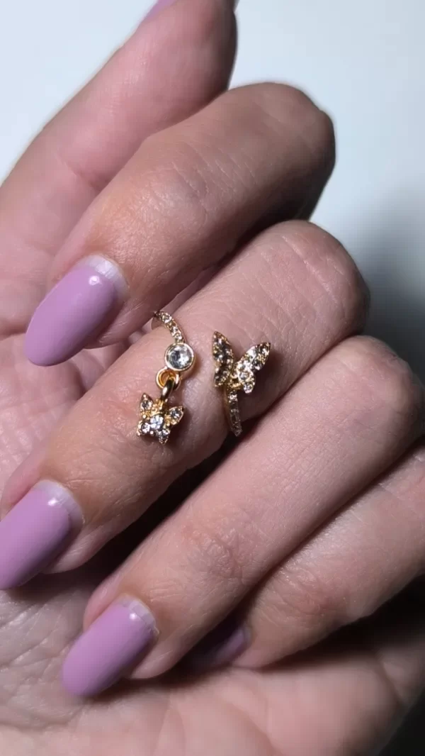 Producto - Anillo doble mariposas