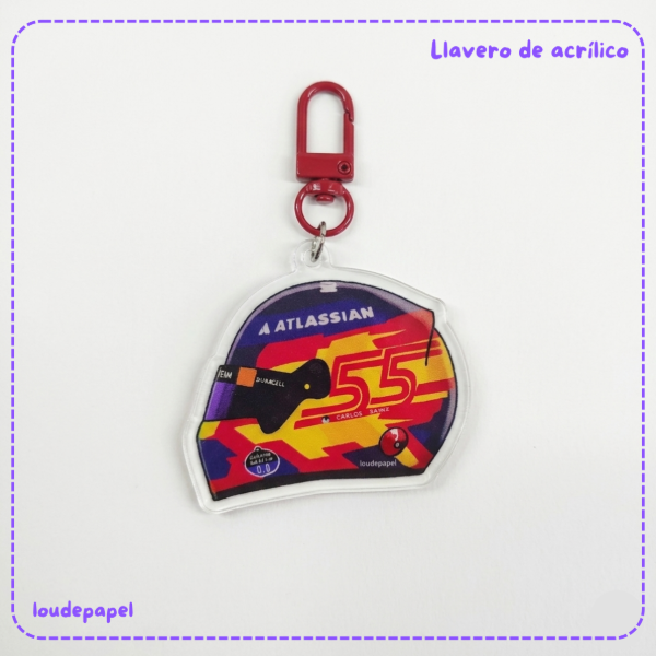 Producto - Casco Carlos Sainz 2025 - Llavero