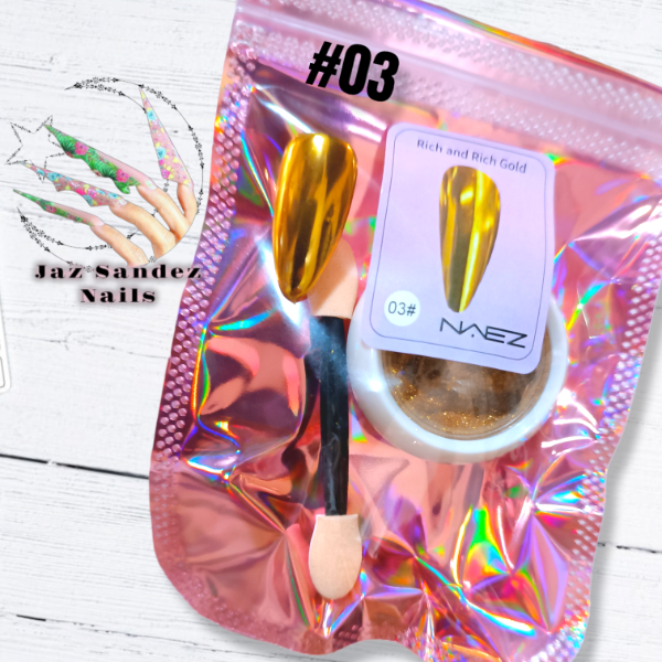 Producto - POLVO ESPEJO DORADO NAEZ #03
