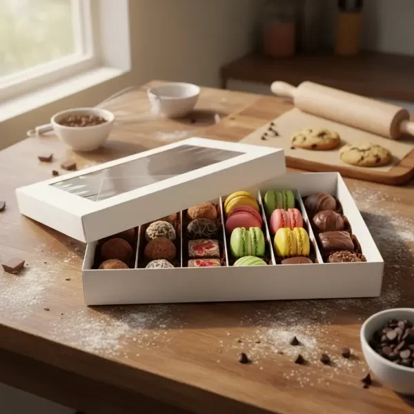 Producto - Caja Degustacion Tapa Visor 6 Divisiones 33x24x5
