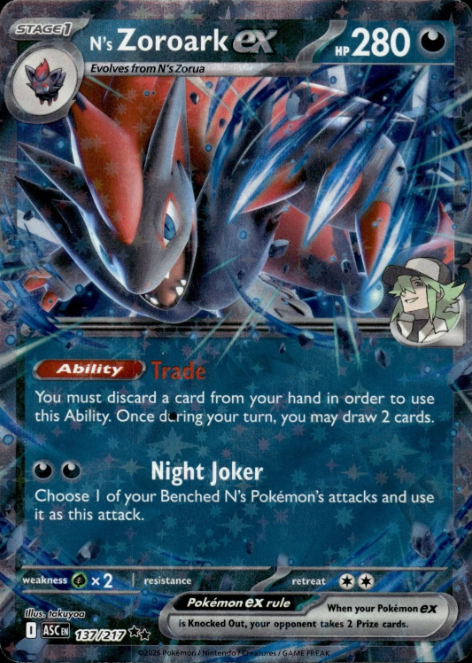 Producto - N's Zoroark ex (137/217) [Mega Evolution: Ascended Heroes]