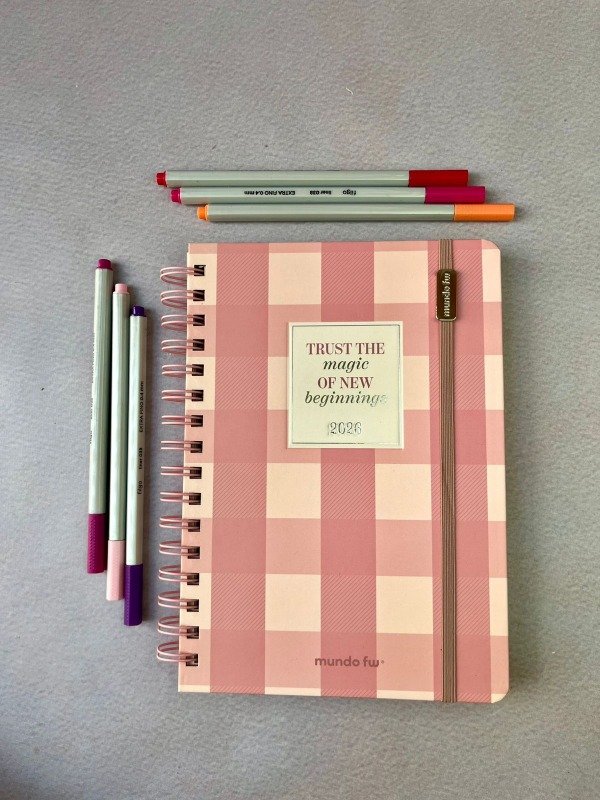 Producto - Agenda semana a la vista rosa Fw