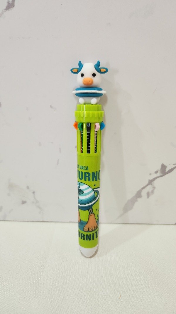 Producto - Lapicera 10 colores la vaca saturno
