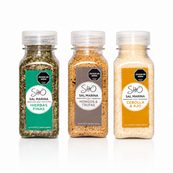 Producto - SHIO GOURMET Sal Marina Saborizada Frasco