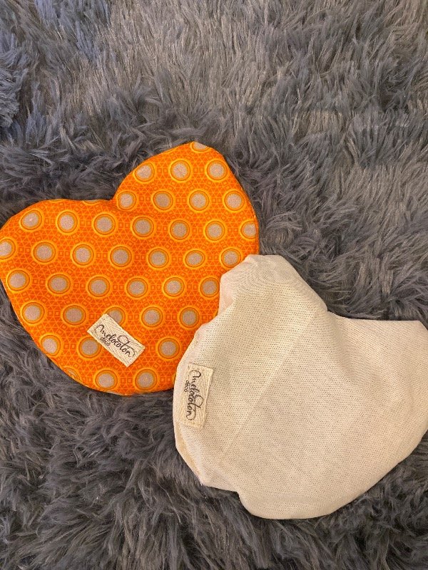 Producto - Almohadilla térmica corazón Marroquí naranja - 2