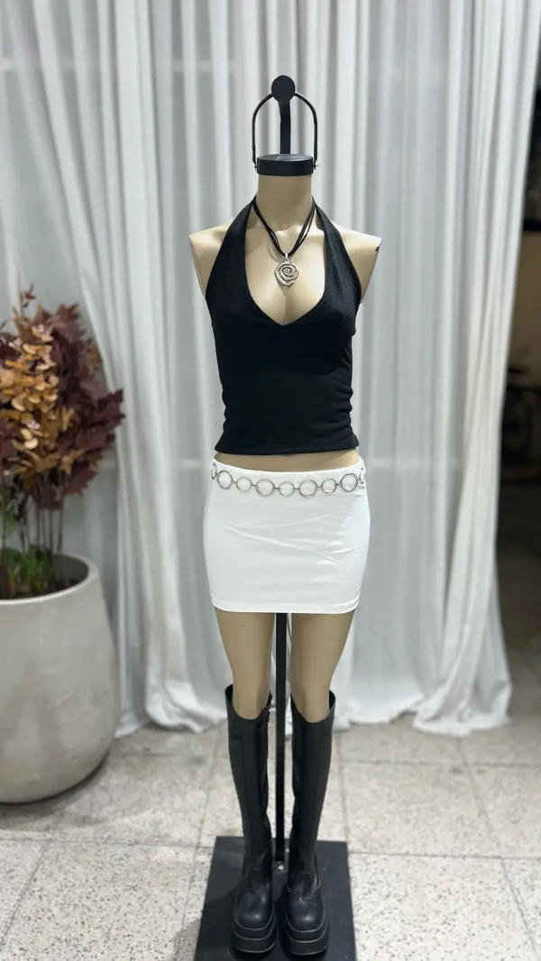 Producto - FALDA ALGODÓN Y CADENAS
