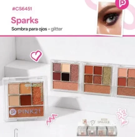 Producto - SOMBRA PARA OJOS+ILUMINADOR PINK21