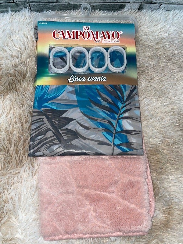 Producto - Set de cortina y alfombra evania - 0