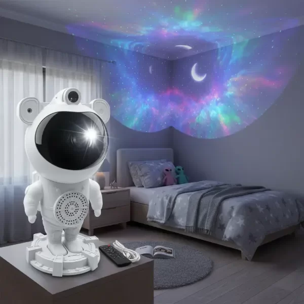Producto - LAMPARA ASTRONAUTA PROYECTORA CON PARLANTE BT