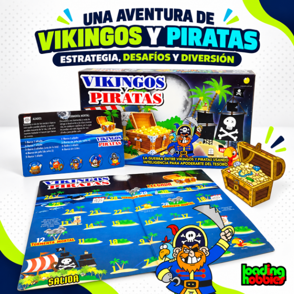 Producto - Vikingos Y Piratas Juegos De Mesa Recorrido Niñas Niños Yuyu - 1