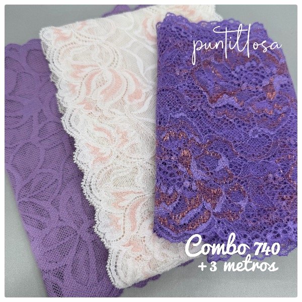 Producto - Combo 740- Puntillas Surtidas +3 metros