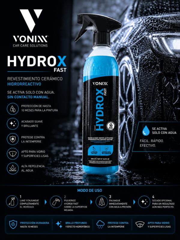 Producto - Vonixx Hydrox Fast 500ml Revestimiento Cerámico Hidrorreactivo