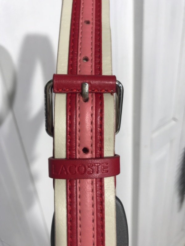 Producto - Cinturon LACOSTE colorado y rosa - PRECIO : 20X - 1