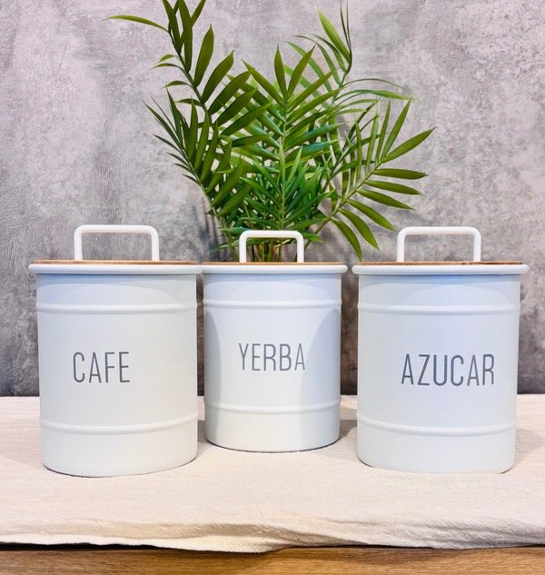 Producto - Set x 3 Tarro Eco T/madera