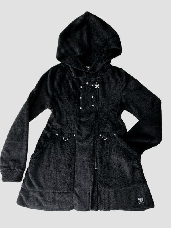 Producto - Tapado Marjorith campera saco Gótico Peluche Pentagram Fury - 1