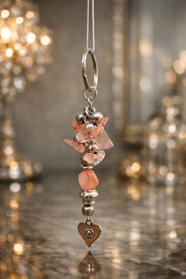Producto - Llavero Cuarzo Rosa