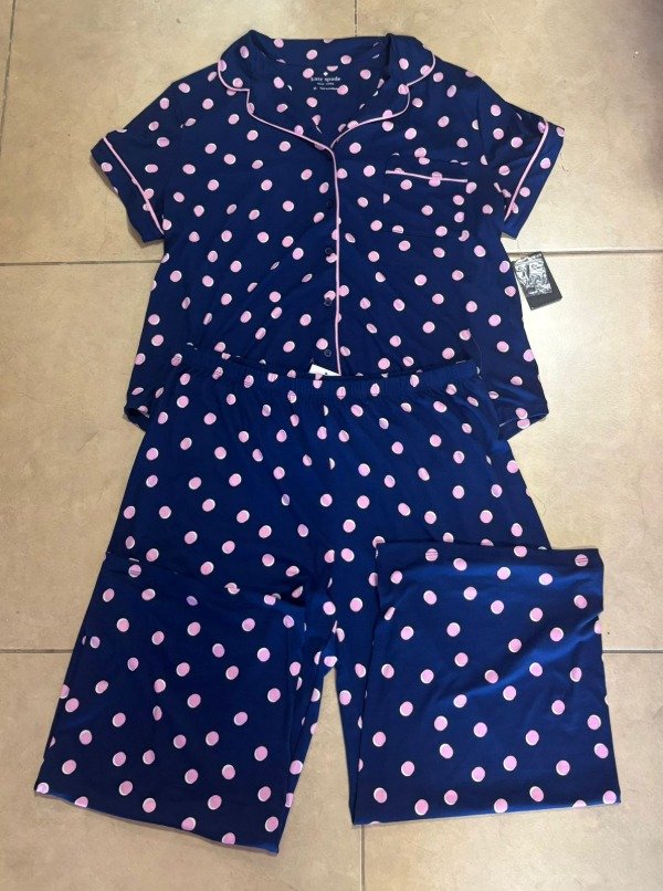 Producto - Pijama Kate Spade Lunares Talle XL