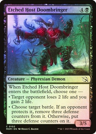 Producto - Etched Host Doombringer Foil  March of the Machine