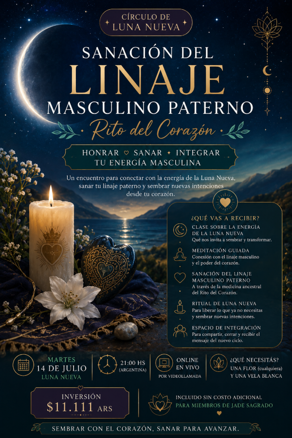 Producto - Círculo de Luna Nueva - Sanación del Linaje Masculino