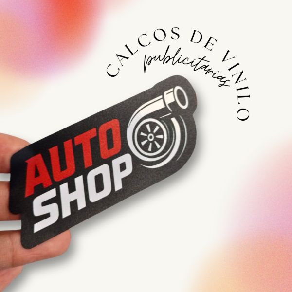 Producto - Calcos publicitarias en vinilo UV
