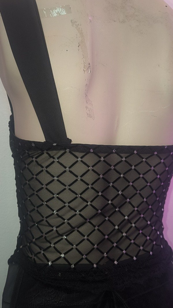 Producto - Corset Negro con Strass - 2