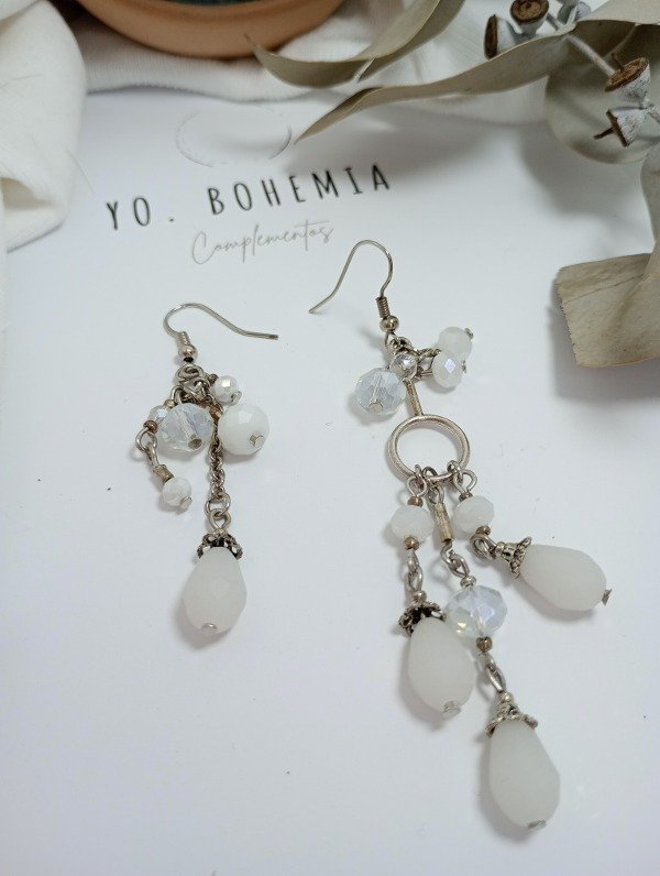 Producto - Aros LANA péndulo white - 2