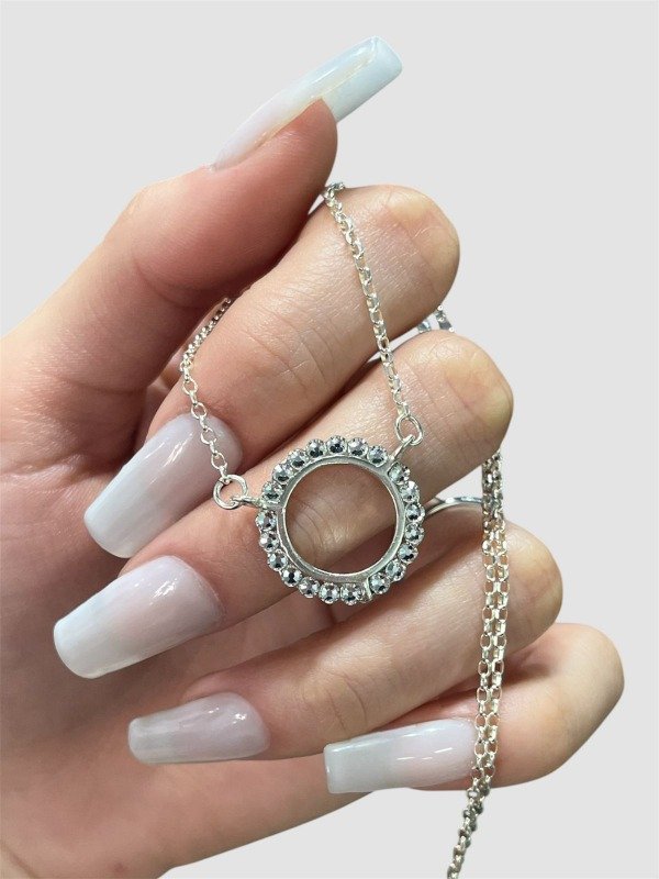 Producto - Collar sunrise plateado Swarovski