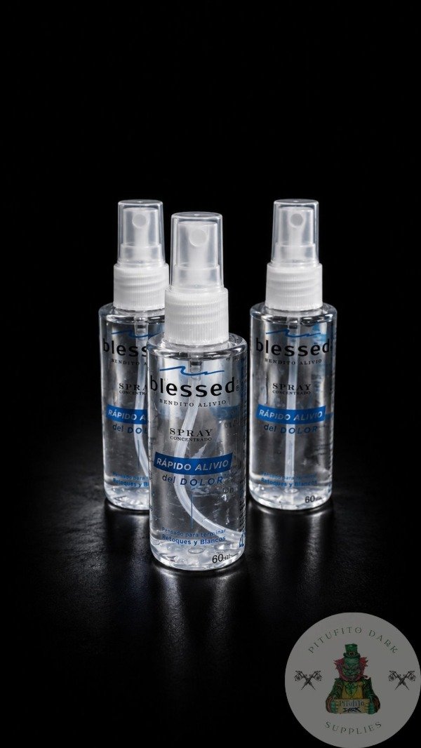 Producto - Spray Blessed Concentrado 60ml Alivio del Dolor Para Tatuajes