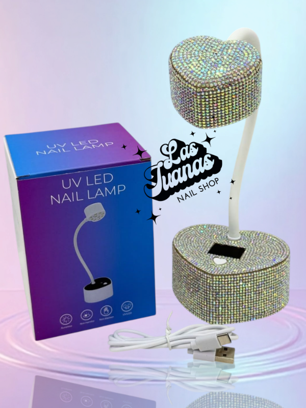 Producto - Lámpara corazón con Strass para Soft Gel inalámbrica
