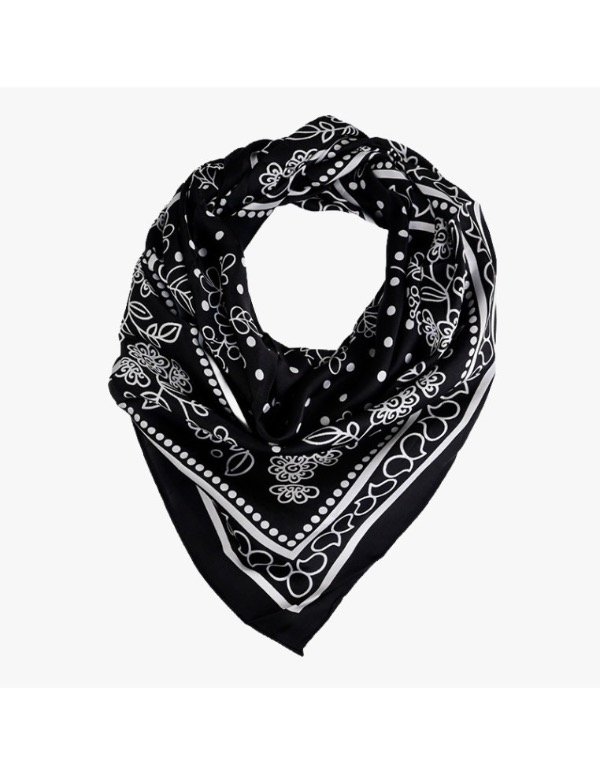Producto - Pañuelo Boho Leafs Black XXL - 0