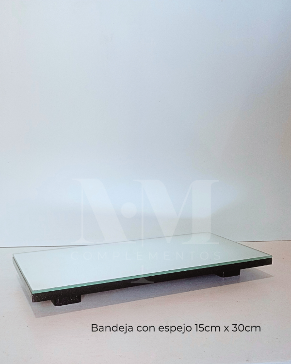 Producto - Bandeja rectangular con espejo varias medidas