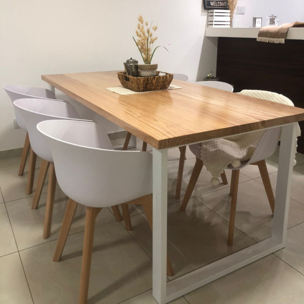 Producto - Mesa Malcom Paraiso y hierro 80cm x 180cm