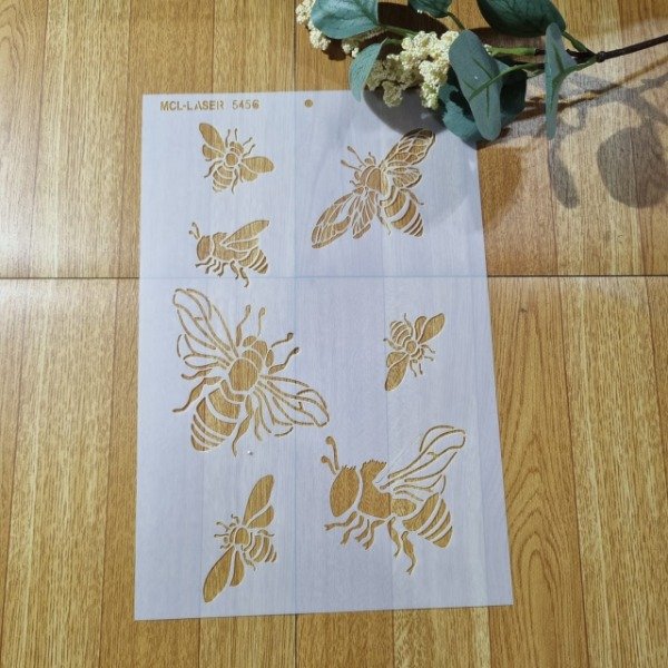 Producto - St 5456 de 20x30 cm Stencil Abejas